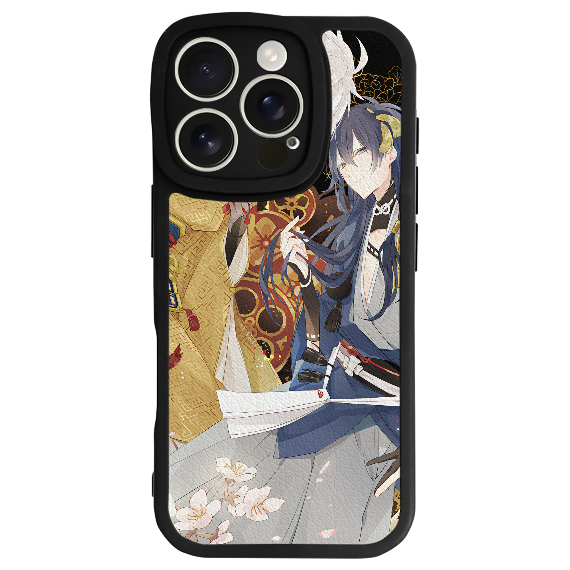 （画像用） 刀剣乱舞 Touken Ranbu 【iPhone 16シリーズ対応】シリコンスマホケース（レザー調） 材質：シリコン
